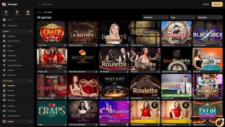 Fairspin online casino, fairspin play